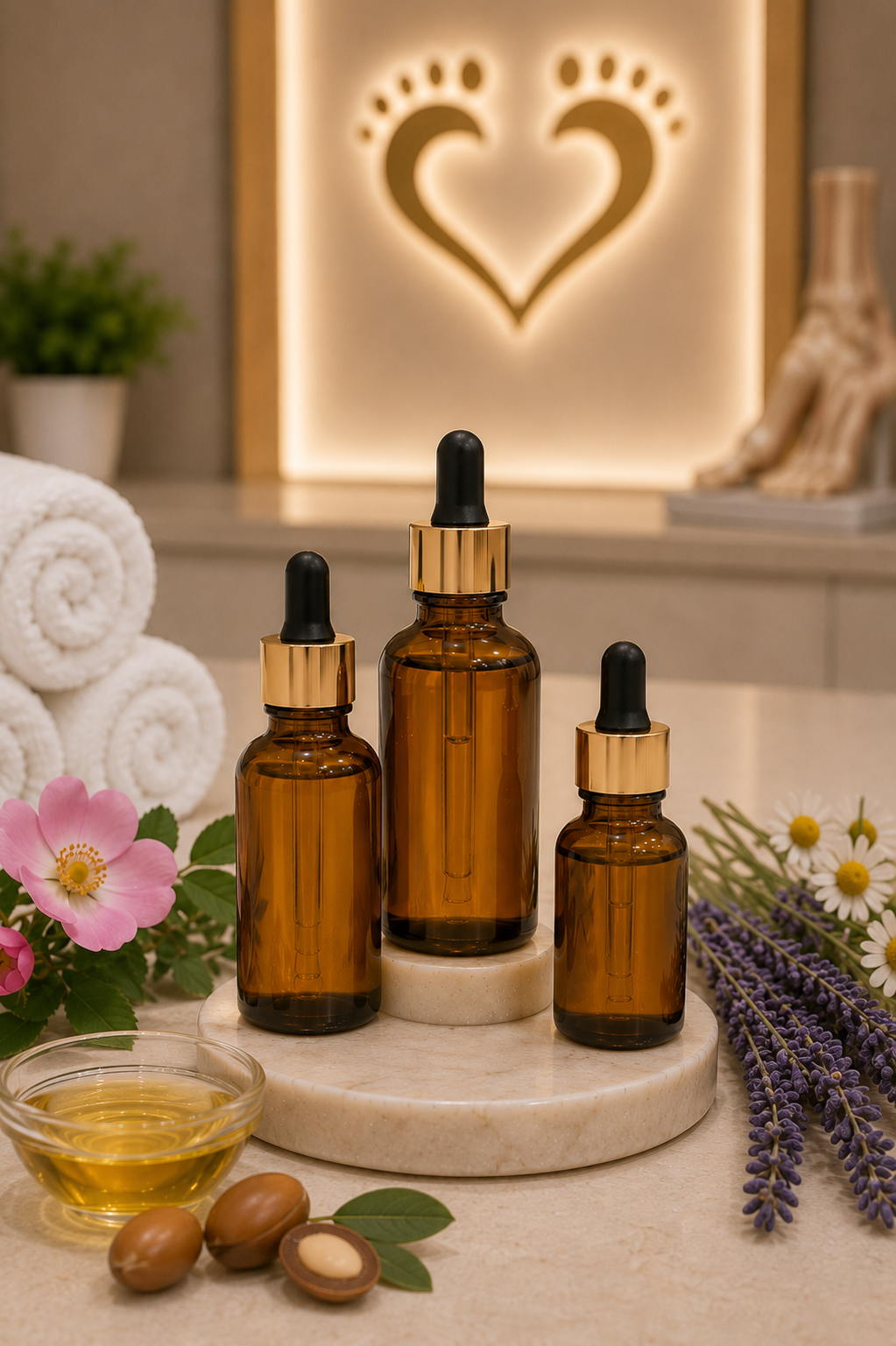 Aceites hidratantes naturales para pies